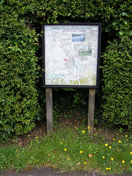 File:Cringleford, Keswick ^ Eaton Parish walks map - geograph.org.uk - 3036122.jpg