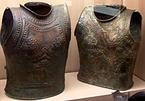 Urnfield culture cuirasses, France, 9th century BC. Cuirasses Marmesse.JPG