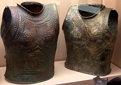 Bronze cuirasses, Urnfield culture, 900 BC