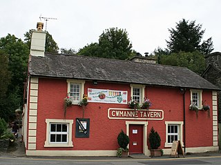 Cwmann village in United Kingdom