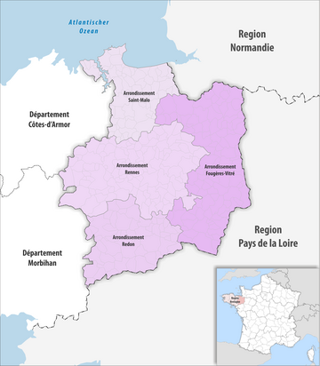 Arrondissements d'Ille-et-Vilaine