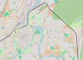 Spoorlijn aansluiting Brandenbaum - Lübeck Konstinbahnhof op de kaart