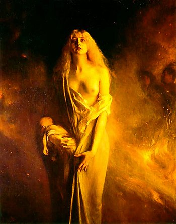 Dagnan-Bouveret, "Marguerite on the Sabbath", 1911