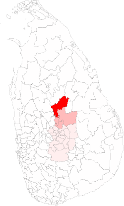 Location of Dambulla