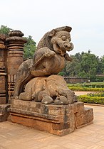 A simha-gaja at the entrance