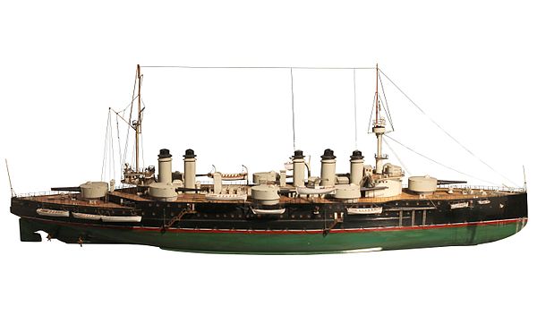 Arsenal model of Danton, on display at the Musée national de la Marine in Paris.