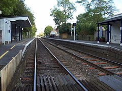 Platforms looking east from the level crossing