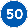 D55: Vorgeschriebene Mindestgeschwindigkeit