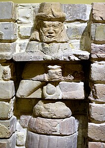 Detall, façana del temple d'Inanna a Uruk. Període cassita, segle xv aC. Museu Nacional de l'Iraq