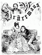 Karikatyr av Läderlappen, 1874.