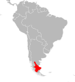 Range of Bibron's Iguana (Diplolaemus bibronii)