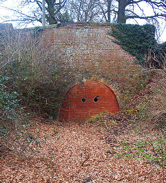 The abandoned tunnel at Newbold on the old route of the canal
