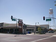 The Liberty Market with the Gilbert water tower (in background), pictured in March 2009