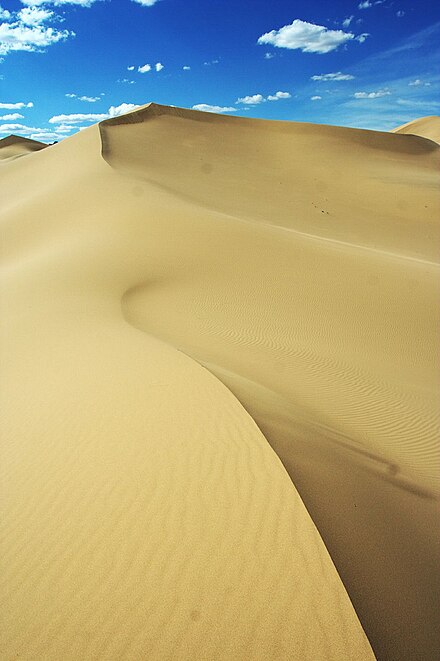 Sand dune in the Gobi Gurvan Saikhan National Park
