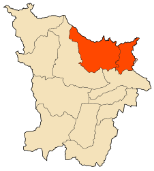 District d'Annaba - Carte