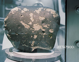 <span class="mw-page-title-main">Elephant Moraine 79001</span> Meteorite found in Antarctica