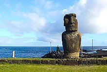 Diamond says Easter Island provides the best historical example of a societal collapse in isolation. Easter-island-moai.jpg