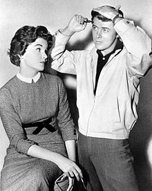 Byrnes as Kookie with Sue Randall (c. 1963)