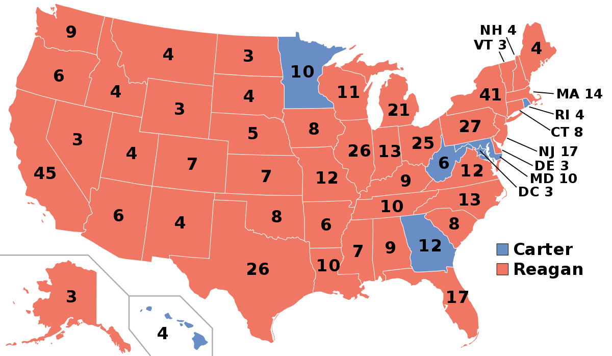 Image result for reagan 1980 wins images