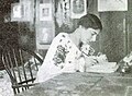 Ella Winter, Australian-British journalist in her study at Carmel-by-the-Sea