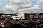 Elland Road, Leeds United's stadium, East Stand to the right, South Stand to the left