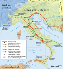 East Roman/Byzantine North Africa as a base of operations during the Gothic wars. Erster und Zweiter Gotenkrieg.png