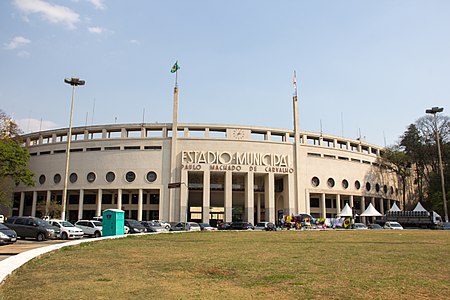 Pacaembu Stadium in São Paulo, Brazil (1940)