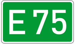 Европейски път 75 номер DE.svg