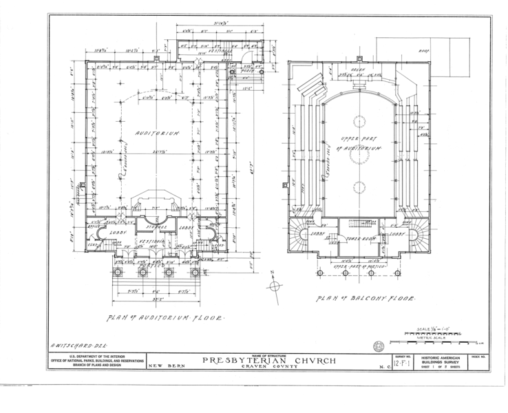 File:First Presbyterian Church, New and Middle Streets, New Bern, Craven County, NC HABS NC,25-NEBER,1- (sheet 1 of 5).png