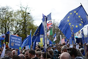 Protesters at the march. Image: Andrew Gray.