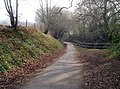 Footpath and cycleway approaches canal tunnel portal near Cwmbran - geograph.org.uk - 2572869.jpg
