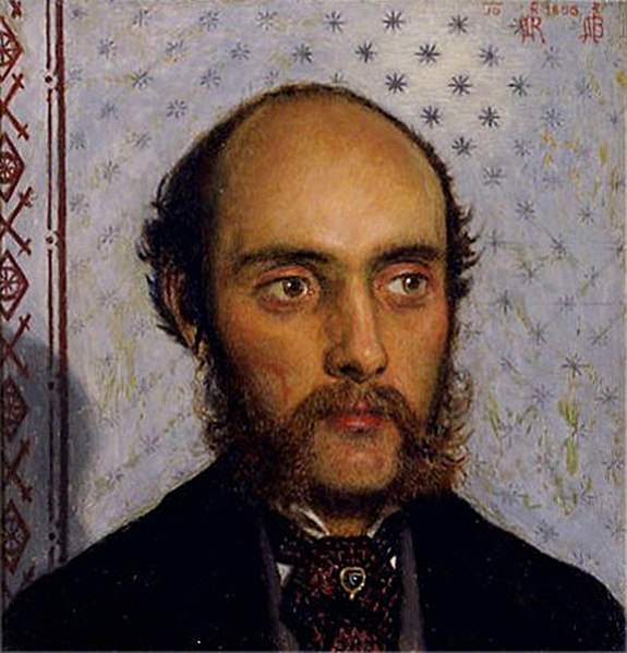 Brown, William Michael Rossetti by Lamplight