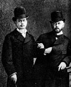 Josef Kotek et Tchaïkovski en 1877.