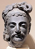 Gandhara, testa di bodhisattva, 190-210 dc ca..JPG