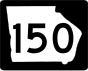 State Route 150 marker