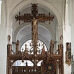 Triumkrucifix i Lübecks domkyrka utfört av Notkes verkstad år 1477.