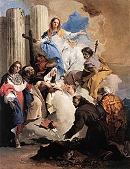 Giovanni Battista Tiepolo - Dziewica z sześcioma świętymi - WGA22284.jpg