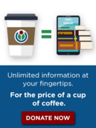 Fundraising Banner CTA: Price of a Cup of Coffee