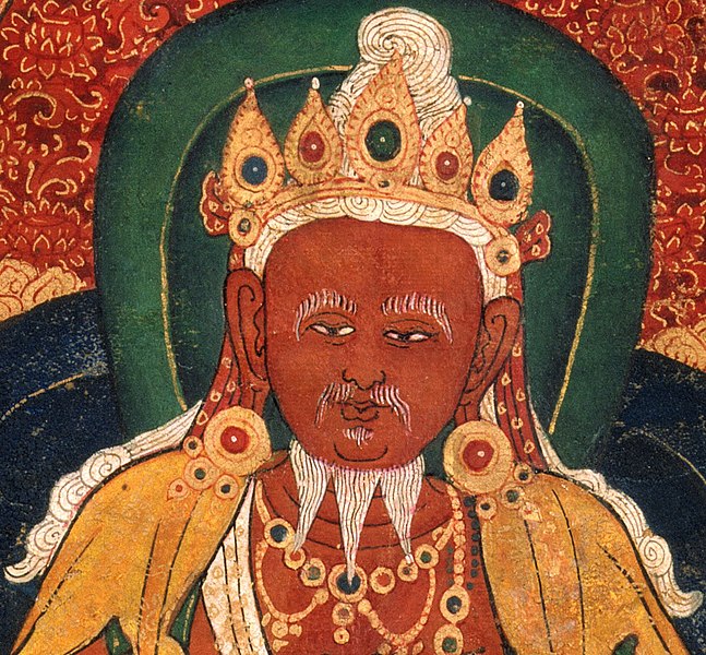 File:God of Fire, Agni, detail of the Medicine Buddha Mandala - Google Art Project (cropped) (cropped).jpg