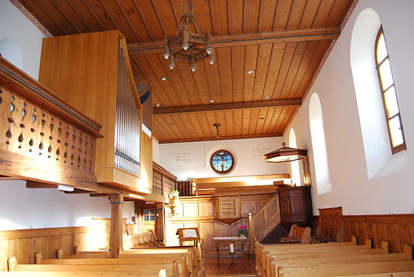 Interior of Grandval parish church