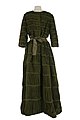 Green Pleated Linen Dress, 'Irish Moss' by Sybil Connolly - Full Length Back.jpg