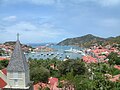 Gustavia, harbour from above