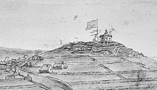 Citadel Hill during the American Revolutionary War in 1780 Halifax from Fort Needham, ca. 1780.png