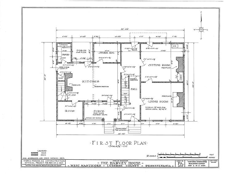 File:Harvey House, 72-74 McDonald Street, Nanticoke, Luzerne County, PA HABS PA,40-NANTW,1- (sheet 2 of 17).tif