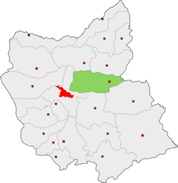 Loko de Heris Distrikto en Orienta Azerbajĝana Provinco