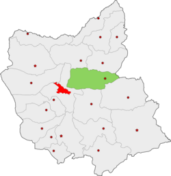 Location in East Azerbaijan Province