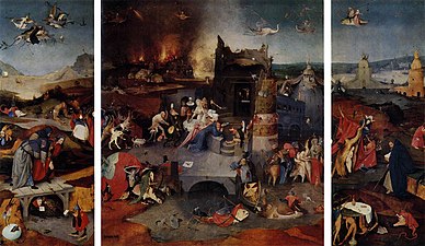 Triptych of the Temptation of St. Anthony by Hieronymus Bosch; c. 1501.