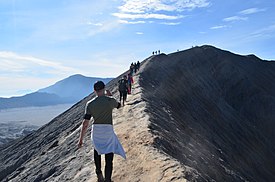 Hiking Trail on the Crater of Mount Bromo