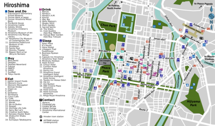 Hiroshima city map