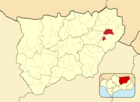Расположение муниципалитета Орнос на карте провинции